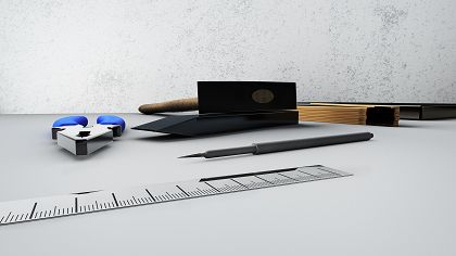 Vorschaubild von Werkzeugen wie Zange, Anreissnadel, Hammer die einer Schlosserei genutzt werden