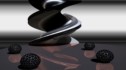 Vorschaubild einer Spiegelung von Kugeln